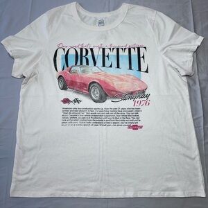Corvette Graphic White T-Shirt